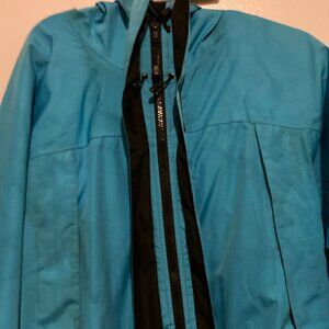LL Bean Women's Trail Model Rain Jacket Blue Size Small